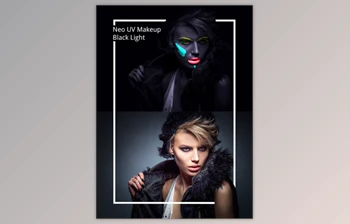 Download Neo UV Makeup Black <span class='badge badge-warning'>Light</span> Photoshop Action - Photo Effects