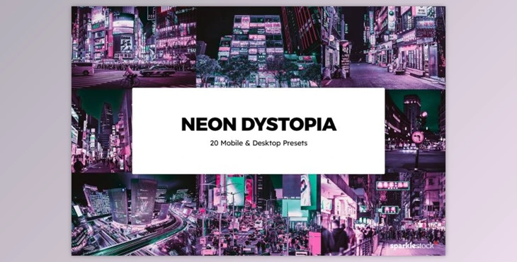 Download 20 Neon Dystopia Lightroom Presets & LUTs