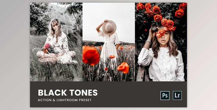 Download Black Tones Photoshop Action & Lightrom Presets by nmc2010