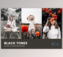 Download Black Tones Photoshop Action & Lightroom Presets by nmc2010