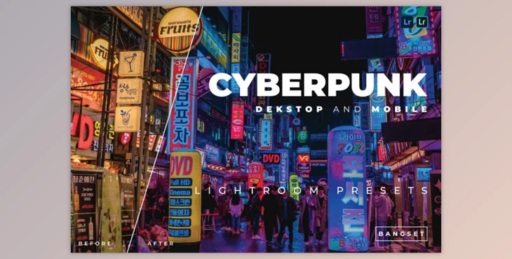Download Cyberpunk Desktop and Mobile Lightroom Preset by Bangset