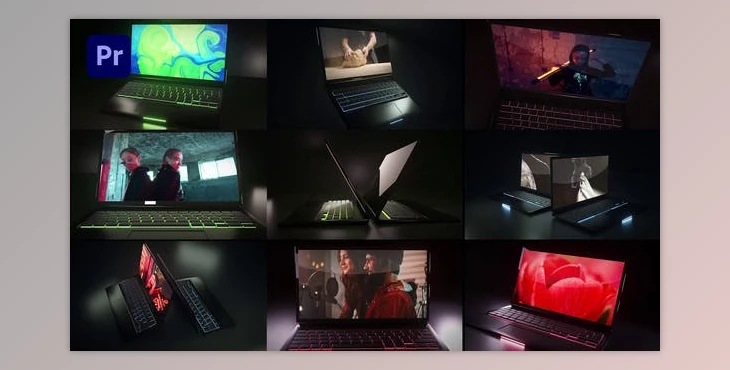 Download Dark Laptop Mockup (Videohive 31995438)