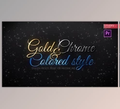 Download Gold Chrome Colored Steel Titles (Videohive 24647949)