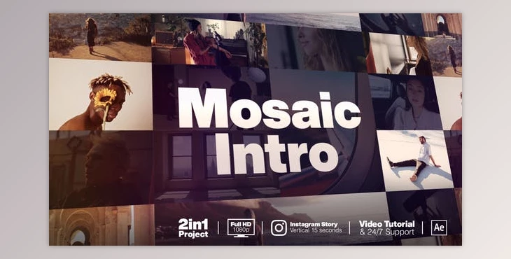 Download Mosaic Intro (Videohive 31496131) - AE Project