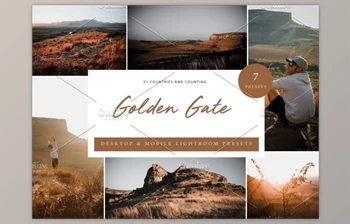 Download 7x Lightroom Presets, Golden Gate By Kzara <span class='badge badge-warning'>Visual</span> Concepts