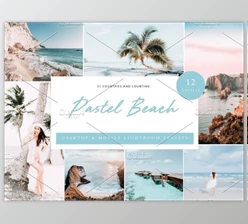 Download 12x Lightroom Presets, Pastel Beach By Kzara Visual Concepts