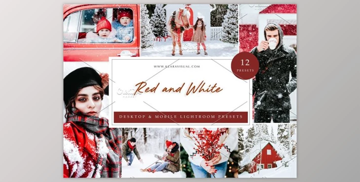 Download 12 x Lightroom Presets Red and White By Kzara Visual Concepts