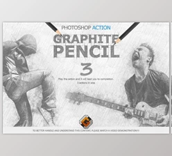 Download Graphite Pencil 3 Photoshop Actions By GrafxFun