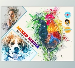 Download Mixed Media Photoshop Action By MRI STUDIO