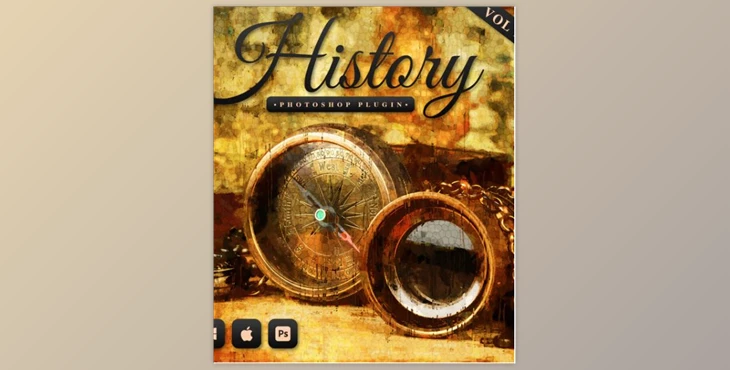 Download Graphicriver – History – Realistic Painting Art Photoshop Plugin 28048023 (ABR, JSX)
