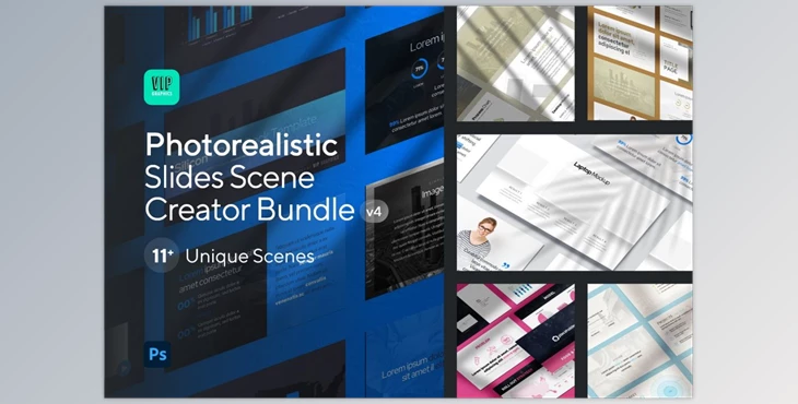 Download Shadows + Slides Mockup Bundle (PSD) CreativeMarket-5892021