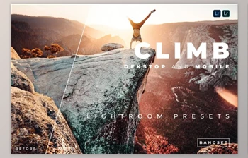 Download Climb Desktop and Mobile Lightroom <span class='badge badge-warning'>Preset</span> by Bangset