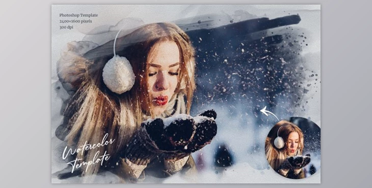 Download Watercolor from Photo Template By Sko4