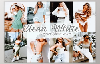 Download <span class='badge badge-warning'>Clean</span> White Lightroom Presets by Flyer Nerds