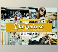Download Like Endorse Lightroom Presets and LUTs CreativeMarket 5157307