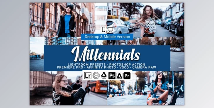 Download Millennials Lightroom Presets and LUTs By DreamColor