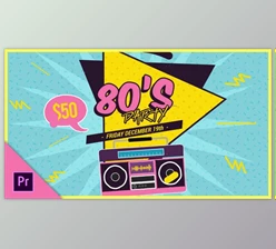 Download New 80s Mogrt Pack (Videohive 32236091)