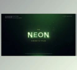 Download Neon Cinematic Titles (Videohive 32216217) - PR Project