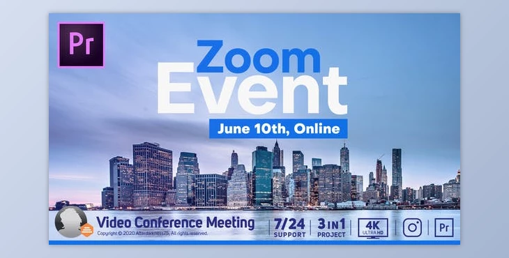 Download Video Conference Online Zoom Meeting (Videohive 32173370) - PR Project