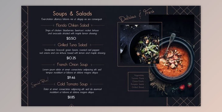 Download Delicious Restaurant Menu (Videohive 32282158) - AE Project