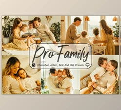 Download 10 Pro Family Photoshop Actions, ACR, LUT Presets by 3Motional
