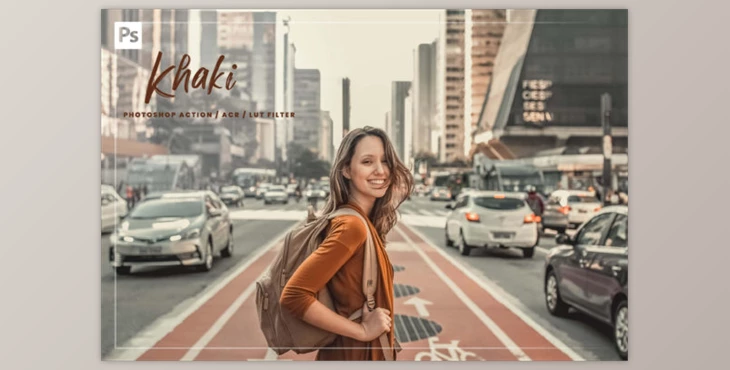 Download 10 Khaki Photoshop Action ACR LUT Filter 5964113