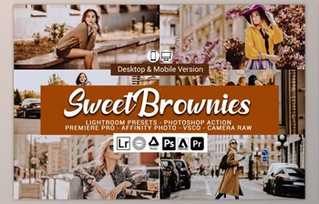 Download <span class='badge badge-warning'>Sweet</span> Brownies Lightroom Presets and LUTs By DreamColor