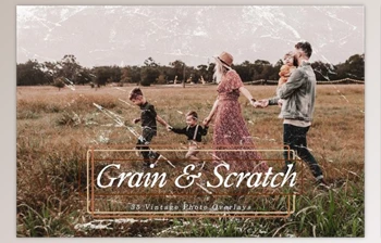 Download 35 Vintage Grain & Scratch <span class='badge badge-warning'>Overlays</span> By EpicoMedia