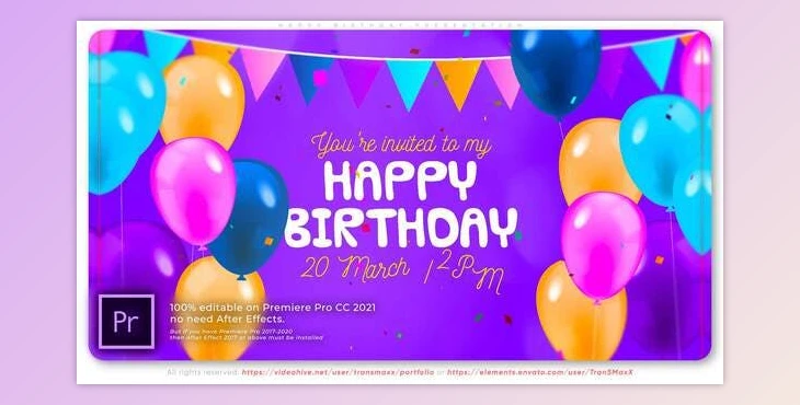Download Happy Birthday Presentation (Videohive 32299191) - PR Project
