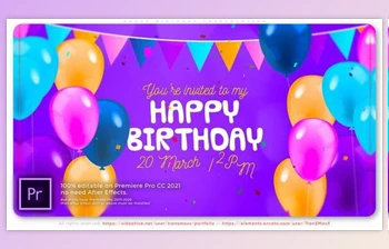 Download Happy Birthday Presentation (<span class='badge badge-warning'>Videohive</span> 32299191) - PR <span class='badge badge-warning'>Project</span>
