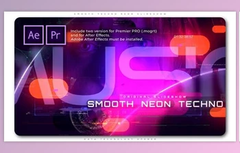 Download Smooth Techno Neon Slideshow (<span class='badge badge-warning'>Videohive</span> 32299148) - PR <span class='badge badge-warning'>Project</span>