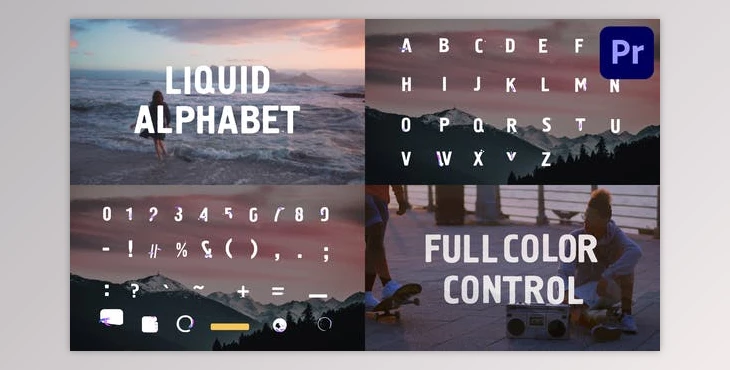 Download Liquid Alphabet - Premiere Pro MOGRT (Videohive 32271700)
