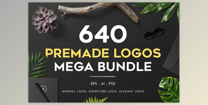 Download 640 Premade Logos Mega Bundle By XpertgraphicD