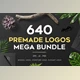 Download 640 Premade Logos Mega Bundle By XpertgraphicD