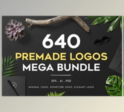 Download 640 Premade Logos Mega Bundle By XpertgraphicD