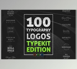 Download 100 Typography Logos Typekit Edition By AgataCreate