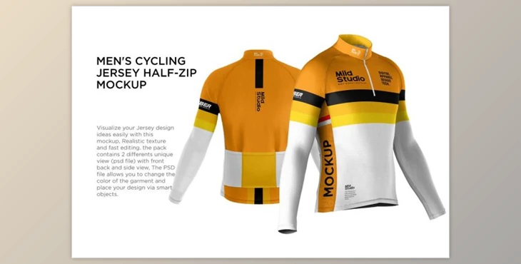 Download Men’s Cycling Jersey Mockup By Mildstudio
