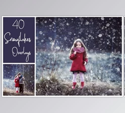 Download 40 Dreamy Snowflakes PNG Overlays By LovePhotoMoment