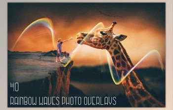 Download 40 Rainbow Waves Photo Overlays By Eldamar <span class='badge badge-warning'>Studio</span>