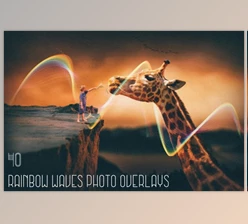 Download 40 Rainbow Waves Photo Overlays By Eldamar Studio