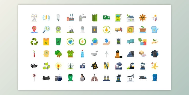 Download 100 Ecology & Pollution Icons (Videohive 32280155) - AE Project