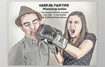 Download Hard Oil Painting Photoshop Action By <span class='badge badge-warning'>Studio</span> Retouch