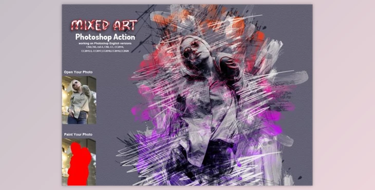 Download Mixed Art Photoshop Action By Studio Retouch