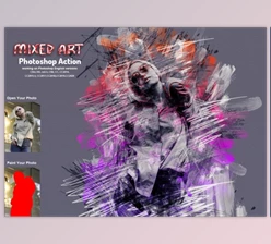 Download Mixed Art Photoshop Action By Studio Retouch