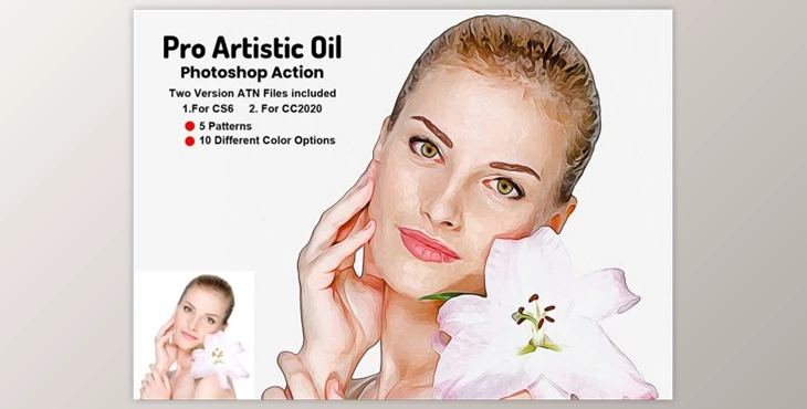 Download Pro Artistic Oil Photoshop Action By Studio Retouch (ATN, PAT, TXT)
