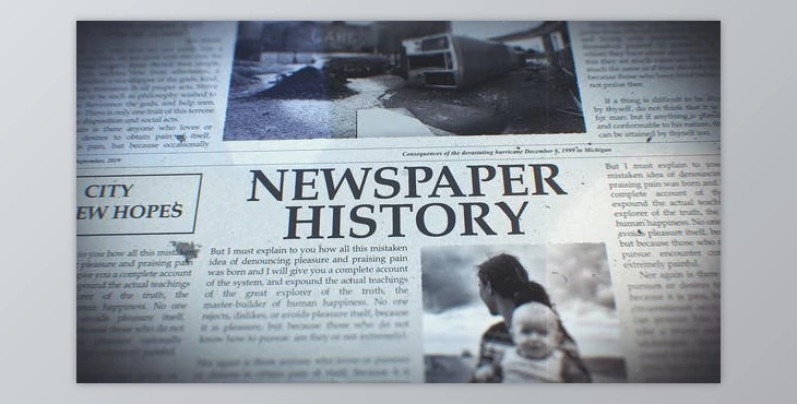 Download Newspaper History (Videohive 23664096) - AE Project