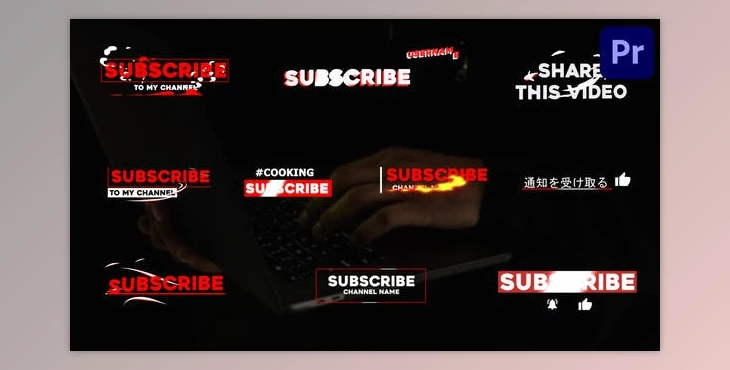 Download Stylish Subscribe Lower Thirds - Premiere Pro MOGRT (Videohive 32305920)
