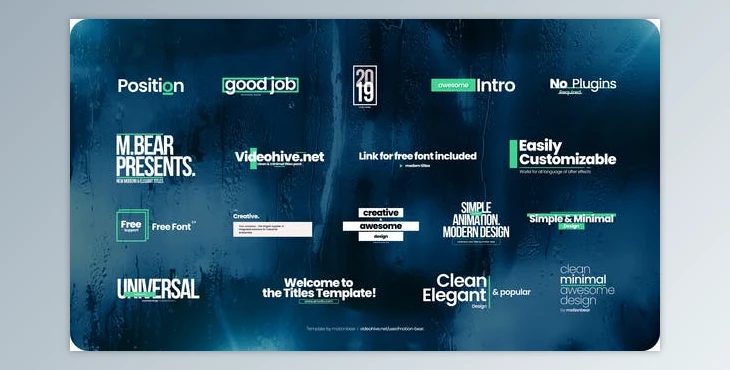 Download Modern Titles (Videohive 23170760) - AE Project