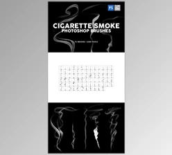 Download 75 Cigarette Smoke Photoshop Stamp Brushes