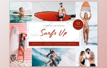 Download 12 x Lightroom Presets, Surf Up By Kzara <span class='badge badge-warning'>Visual</span> Concepts